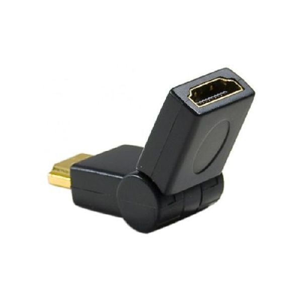Exertis Connect 128290 HDMI Adapter mit abwinkelbarem Stecker 180 Grad, 1 Achse