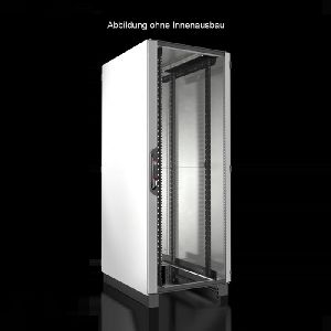 Rittal 7993619 Rittal 19" Netzwerkschrank PRO LINE, 42 HE, 800 x 1000 mm, Sichttür vorn, Stahlblechtür hinten, lichtgrau RAL 7035
