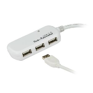 Aten UE2120H ATEN Aktives USB 2.0 Verlängerungskabel UE2120H, 12,0 m, mit 4-Port USB Hub