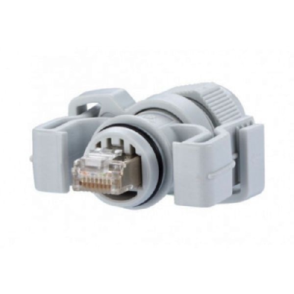 MetzConnect 130906-03-E Metz Connect IP67 Modularstecker, Cat.6, hellgrau RAL 7035