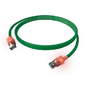 EasyLan CS1OGADAD0050 EasyLan DualBoot LED-Patchkabel Cat.6A (ISO/IEC), S/FTP, grün, 5,0 m, mit LED-Identifizierung