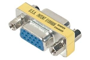 Exertis Connect 083740 Mini Gender Changer, 15pol HD D-Sub Bu./Bu. für