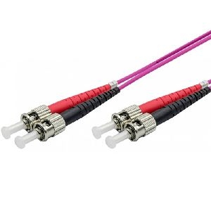 Ekivalan COZOM4STST2SE0500A Ekivalan LWL Duplex Patchkabel OM4, 50/125 µm, ST/ST, erikaviolett, 50,0 m