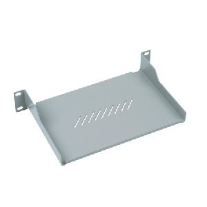 Triton RAC-UP-X01-C1 Triton 10" Fachboden für Wandgehäuse, Frontmontage 1 HE, Tiefe 150 mm, 10 kg, hellgrau RAL 7035