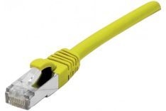 Dexlan 858614 Dexlan Patchkabel Cat. 6A Class EA, S/FTP (PiMF), halogenfrei, mit Rastnasenschutz, gelb, 10,0 m