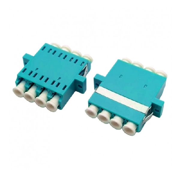 Tecline 20500047 Tecline LWL Kupplung, LC/LC Quad, OM3, aqua (türkis)