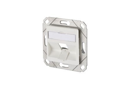 MetzConnect 1309141102-E Metz Connect Datendose Modul Anschlussdose, UP, Unterputz, Kanaleinbau, 1 Port unbestückt, reinweiß