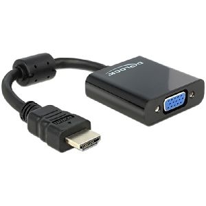 Delock 65512 DeLOCK Adapter HDMI St. A / VGA Bu., schwarz