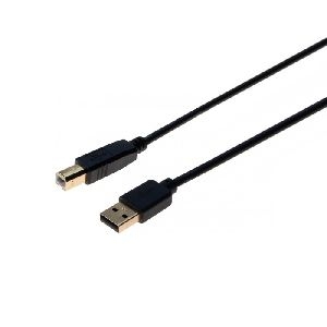 Exertis Connect 532431 USB 2.0 High Speed Kabel, USB St. A/ USB St. B, 2,0 m