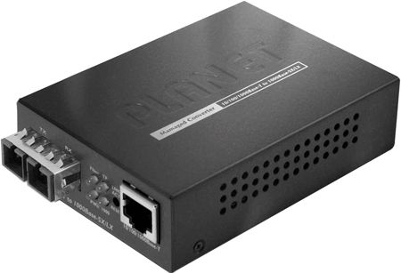 Planet GT-802 Planet Medienkonverter GT-802, 1x 1000/100/10 Mbit/s (RJ45), 1x 1000Base-SX Multimode bis 550 m (SC Duplex)