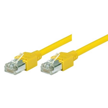 Tecline 719003Y Tecline Patchkabel Cat. 5e, S/UTP, hochflexibel, gelb, 0,3 m
