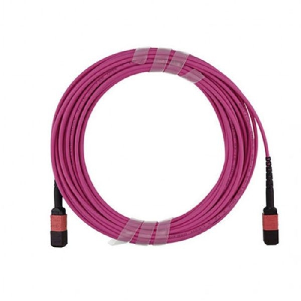 BlueOptics SFP5252FU40MKB BlueOptics MPO LWL Kabel, 2 x MPO female, 12 Fasern, 50/125 µm, OM4, Belegung B, erikaviolett, 40,0 m