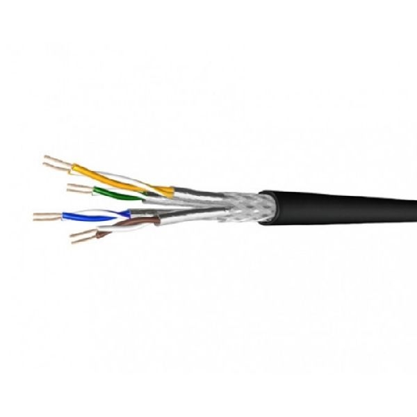 Draka 60108961 Draka Patchkabel UC900 FLEX, Cat. 7, S/FTP, halogenfrei, schwarz, 1000 m Einwegtrommel