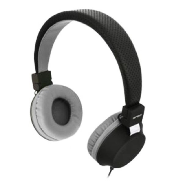 Exertis Connect 59963 Campus BE COLOR Stereo-Headset mit einem Klinkenstecker von 3,5 mm, schwarz/grau