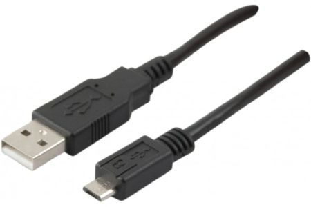 Exertis Connect 532456 Exertis Connect Micro USB 2.0 Kabel, USB St. A/ Micro USB St. B, schwarz, 2,0 m