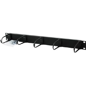 Triton RAB-VP-X11-A1 Triton 19" Kabelführungsleiste 1 HE, 5x Kunststoffbügel 40 x 80 mm, schwarz RAL 9005