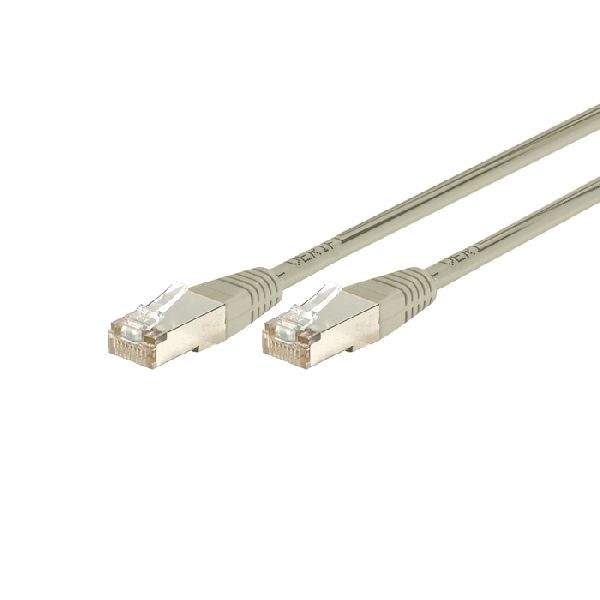 Exertis Connect 856837 Patchkabel Cat. 6, S/FTP (PiMF), grau, 0,7 m
