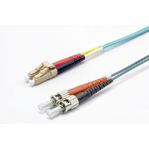 Ekivalan COZOM3LCST2SA0050A Ekivalan LWL Duplex Patchkabel OM3, 50/125 µm, LC/ST, aqua, 5,0 m