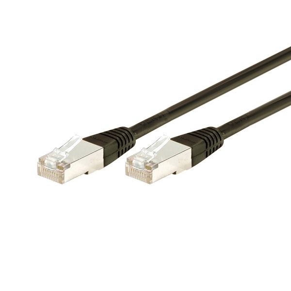 Exertis Connect 847036 Patchkabel Cat. 5e, F/UTP, schwarz, 3,0 m