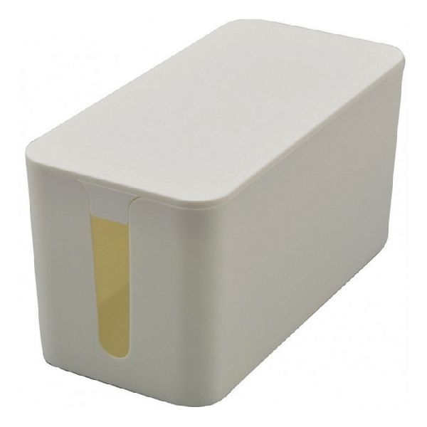 Exertis Connect 573425 Kabelbox klein für Steckdosenleisten, weiß, 240 x 120 x 130 mm