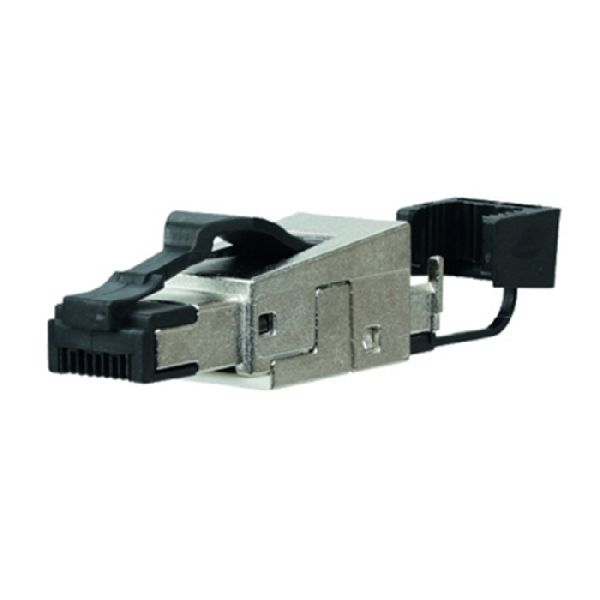 MetzConnect 130E405032-E Metz Connect Modularstecker RJ45, feldkonfektionierbar, Cat.6A ISO/IEC, Kabelabgang gerade