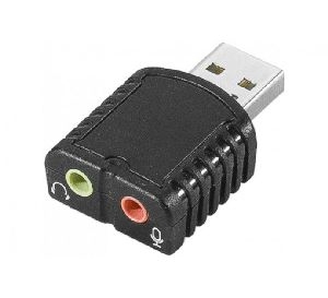 Dexlan 921535 Dexlan USB 2.0 Mini Soundkarte für Ein- und Ausgangssign