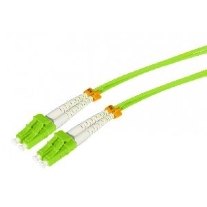 Tecline 796LL01 Tecline LWL Patchkabel HD, 50/125 µm, Multimode, OM5-Faser, LC Duplex Stecker/Stecker, limettengrün, 1,0 m