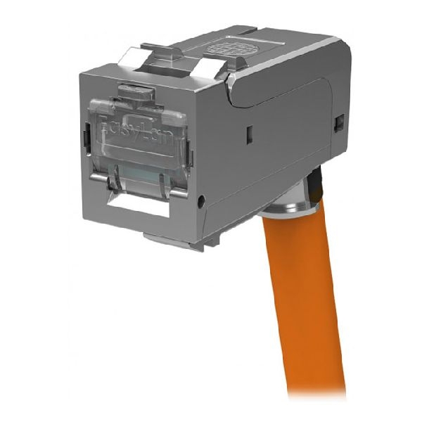EasyLan CKWAK007EP EasyLan fixLink SL Anschlussbuchse RJ45, abgewinkelt, Cat. 6A, AWG 22-24, Keystone-Modul, GHMT zertifiziert