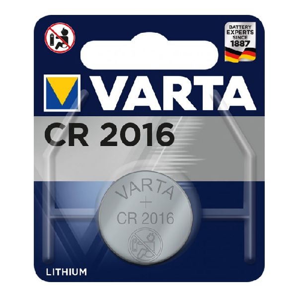 Varta 6016101401 VARTA Batterie Lithium, Knopfzelle, CR2016, 3V, Retail Blister VE: 1 Stück