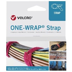 Velcro VEL-OW64705 ONE-WRAP(r) Klett-Kabelbinder der Marke VELCRO(r), 20 mm x 330 mm, 25 Stück, rot