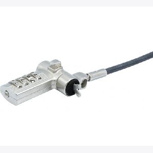 Dacomex 915064 Dacomex Notebook Universal-Diebstahlsicherung mit Zahlenschloss für Dell und HP, 2,0 m