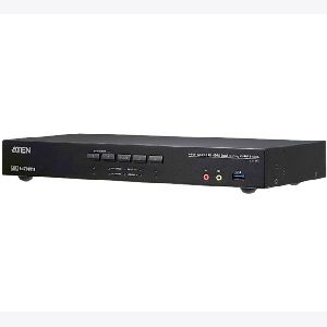 Aten CS1844 ATEN 4-Port USB 3.0 4K HDMI Dual Display KVMP Switch CS1844, mit Anschlusskabeln