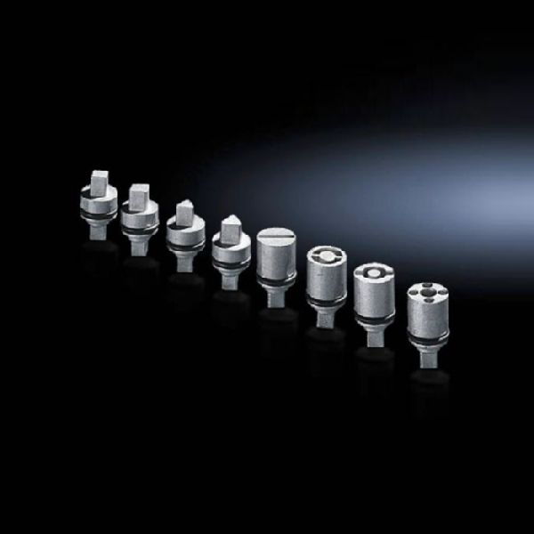 Rittal 2464000 Rittal Verschluss-Einsatz, Ausführung A, Zink-Druckguss, Schraubendreher, L: 27 mm