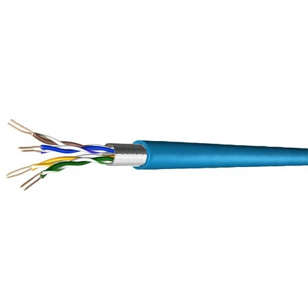 Draka 60015745 Draka Patchkabel UC300 S26, Cat. 5e, F/UTP, halogenfrei, blau, 1000 m Einwegtrommel