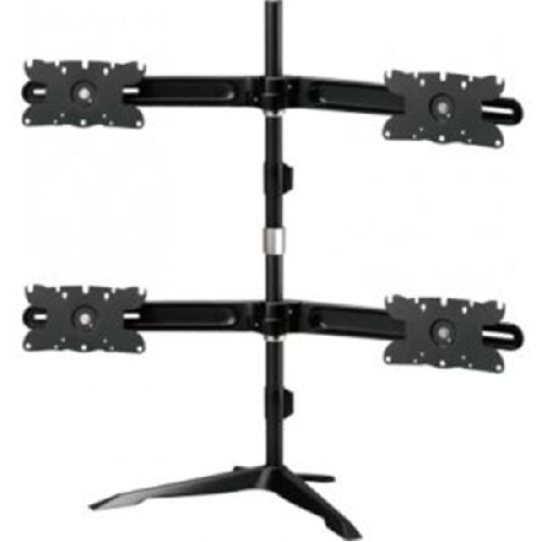 Aavara DS410 Aavara Monitorständer DS310, für 4 Flachbildschirme 61 - 81 cm (24" - 32"), bis je 12 kg, schwarz