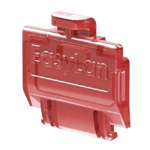 EasyLan CKZMSKRD EasyLan preLink / fixLink Staubschutzklappe rot (transparent), 50 Stück