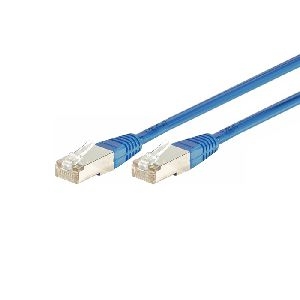 Exertis Connect 857940 Patchkabel Cat. 6, F/UTP, PoE+, blau, 1,5 m