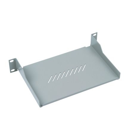 Triton RAC-UP-X01-C1 Triton 10" Fachboden für Wandgehäuse, Frontmontage 1 HE, Tiefe 150 mm, 10 kg, hellgrau RAL 7035