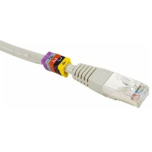 Exertis Connect 753490 Kabelmarker, 10 Ziffern, farblich sortiert, 6 mm, VPE 100 Stück