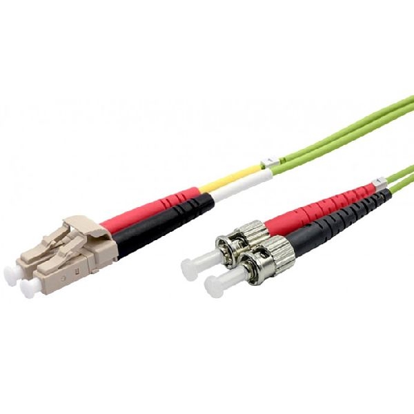 Ekivalan COZOM5LCST2SL0050A Ekivalan LWL Duplex Patchkabel OM5, 50/125 µm, LC/ST, limettengrün, 5,0 m