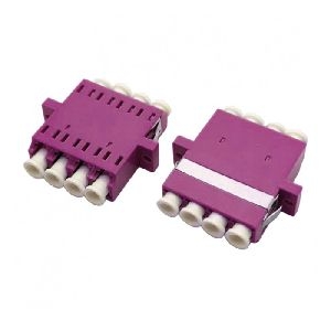 Tecline 20500049 Tecline LWL Kupplung, LC/LC Quad, OM4, erikaviolett