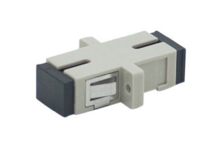Exertis Connect 395305 LWL Kupplung SC/SC, Simplex, Multimode, Kunststoff-Gehäuse mit Keramik-Ferrule, beige