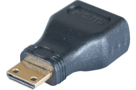 Exertis Connect 128296 Mini-HDMI auf HDMI Adapter, HDMI Bu. A / HDMI St. C, vergoldet