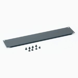 Triton RAB-ZP-X32-A1 Triton 19" Blindplatte, steckbar, 2 HE, Stahlblech, schwarz RAL 9005, mit Kunststoffstöpsel