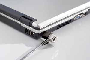Dacomex 915099 Dacomex Notebook Diebstahlsicherung mit 1,8 m langen Sicherungskabel und Schwenkkopf