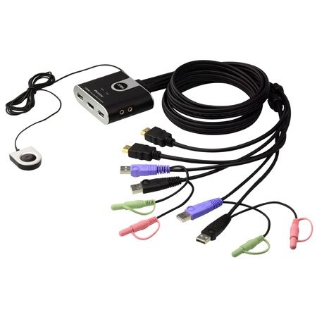 Aten CS692 ATEN HDMI USB Kompakt KVM Switch CS692 mit Audio, 2-fach