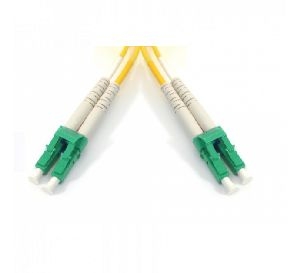 Ekivalan COZ008LALA 10,00 Ekivalan LWL Patchkabel 9/125 µm, Single-Mode OS2-Faser, LC APC 8° Duplex Stecker / LC APC 8° Duplex Stecker, gelb, 10,0 m A