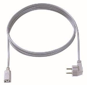 Bachmann 356.906 Bachmann Kaltgerätekabel, Schutzkontaktstecker an C13 Buchse, 0,75 m, grau