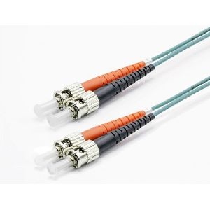 Ekivalan COZOM3STST2SA0500A Ekivalan LWL Duplex Patchkabel OM3, 50/125 µm, ST/ST, aqua, 50,0 m