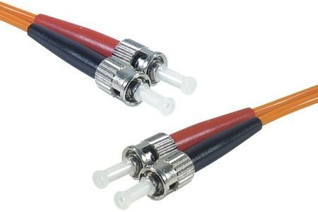 Exertis Connect 392656 LWL Patchkabel HD, 62,5/125 µm, OM1-Faser, 2x ST Stecker/2x ST Stecker, orange, 10,0 m UPC